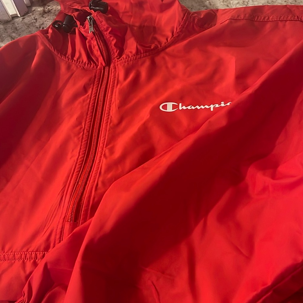 NWT Red Champion pullover wind jacket